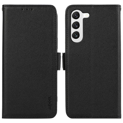 ABEEL For Samsung Galaxy S23+ Case PU Leather RFID Blocking Phone Cover with Card Holder