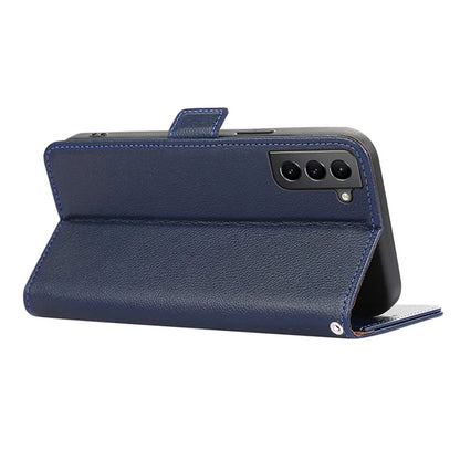 ABEEL For Samsung Galaxy S21 5G / 4G Wallet Case RFID Blocking PU Leather Phone Cover