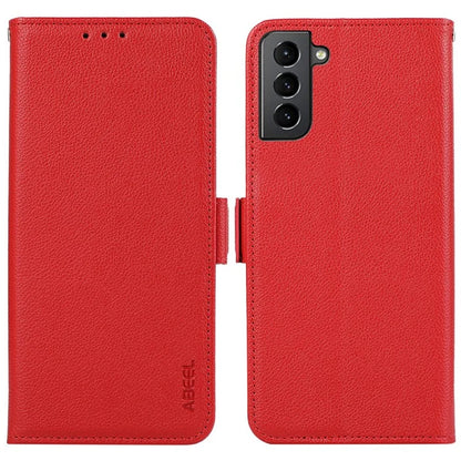 ABEEL For Samsung Galaxy S21 5G / 4G Wallet Case RFID Blocking PU Leather Phone Cover
