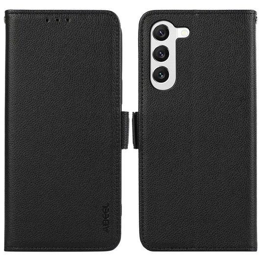 ABEEL For Samsung Galaxy S23 Leather Case RFID Blocking Wallet Protective Phone Cover