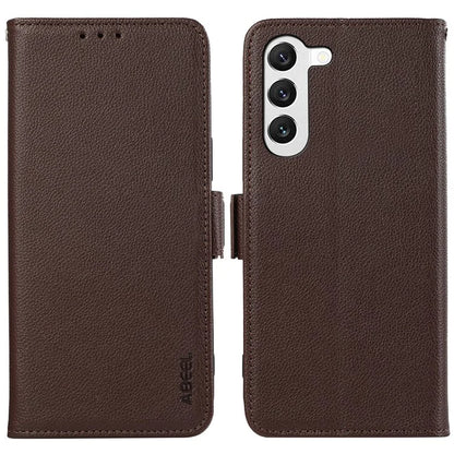 ABEEL For Samsung Galaxy S23 Leather Case RFID Blocking Wallet Protective Phone Cover