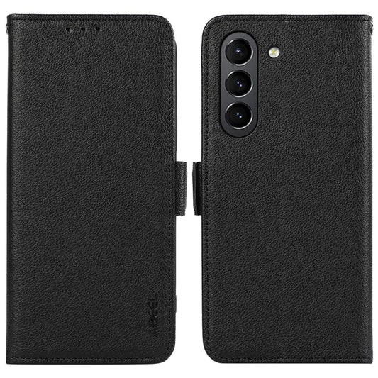 ABEEL For 	Samsung Galaxy S21 FE 5G Case PU Leather RFID Blocking Phone Cover with Card Holder