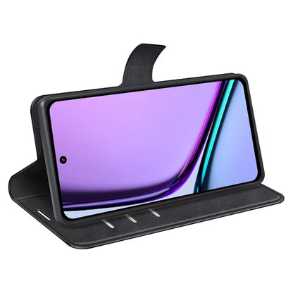 For Realme C67 4G Case Calf Texture Anti-scratch Leather Phone Wallet Stand Cover