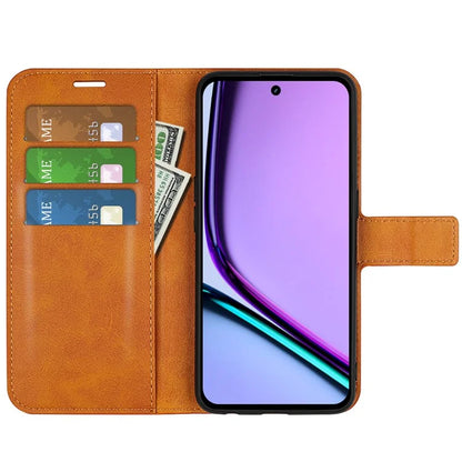 For Realme C67 4G Case Calf Texture Anti-scratch Leather Phone Wallet Stand Cover