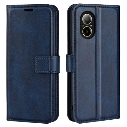 For Realme C67 4G Case Calf Texture Anti-scratch Leather Phone Wallet Stand Cover