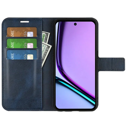 For Realme C67 4G Case Calf Texture Anti-scratch Leather Phone Wallet Stand Cover