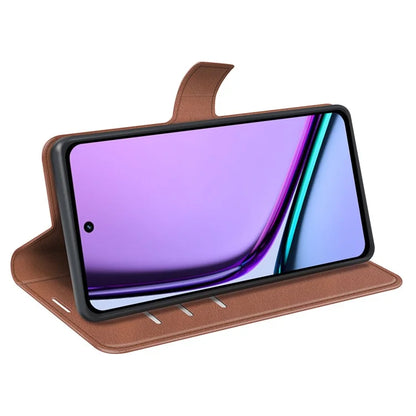 For Realme C67 4G Case Calf Texture Anti-scratch Leather Phone Wallet Stand Cover