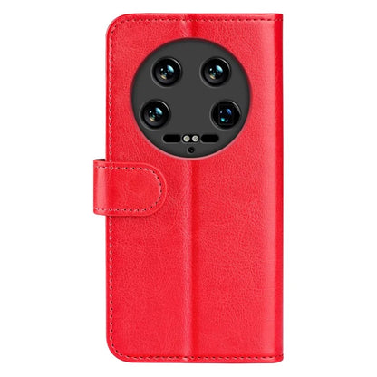 For Xiaomi 14 Ultra Case TPU+PU Leather Phone Protective Flip Cover Crazy Horse Texture
