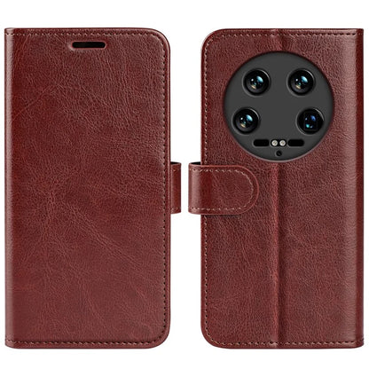 For Xiaomi 14 Ultra Case TPU+PU Leather Phone Protective Flip Cover Crazy Horse Texture