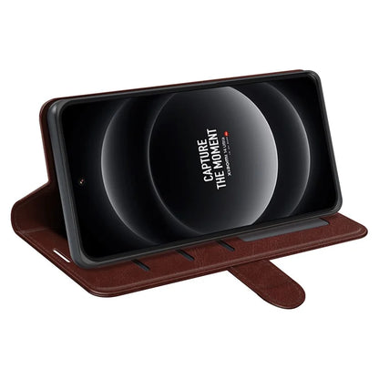 For Xiaomi 14 Ultra Case TPU+PU Leather Phone Protective Flip Cover Crazy Horse Texture
