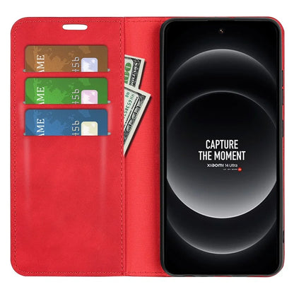 For Xiaomi 14 Ultra Case PU Leather Wallet Flip Magnetic Protect Phone Cover