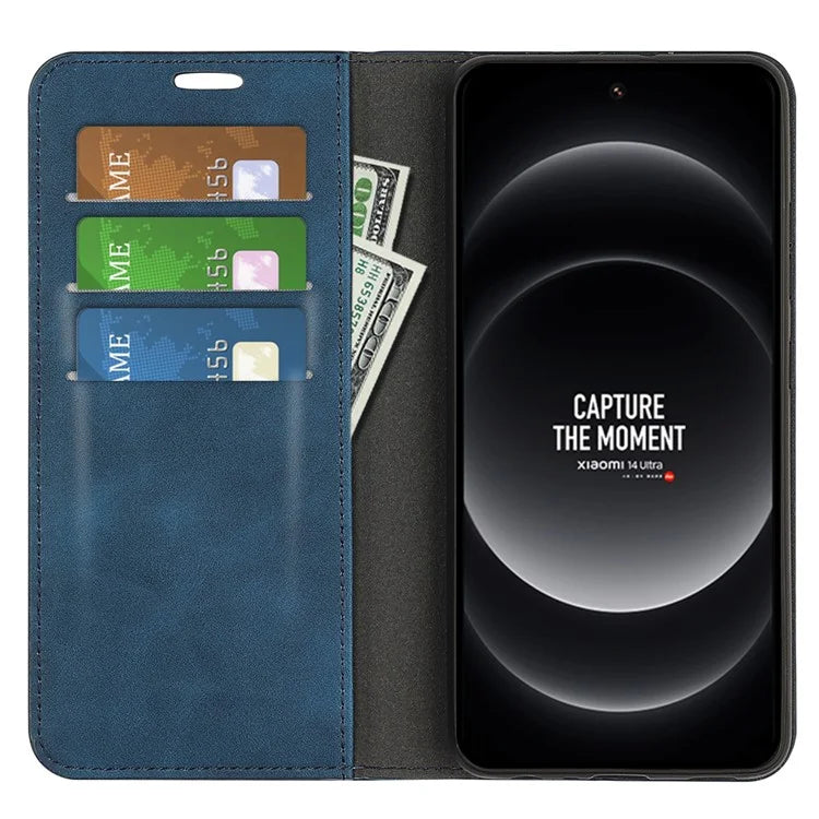 For Xiaomi 14 Ultra Case PU Leather Wallet Flip Magnetic Protect Phone Cover