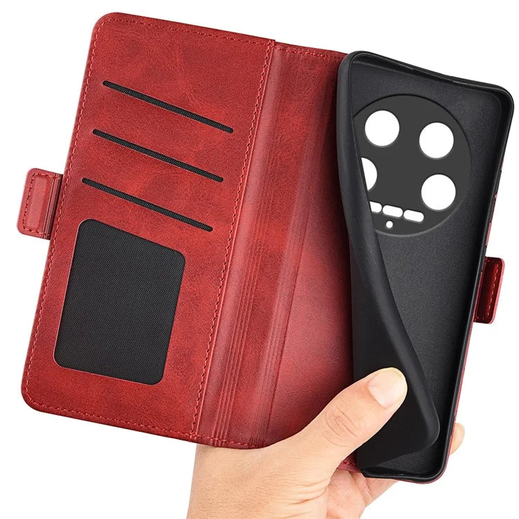 For Xiaomi 14 Ultra Phone Cover Magnetic Clasp Leather Phone Case with Wallet