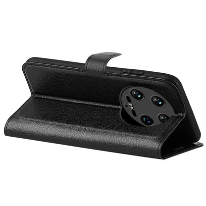For Xiaomi 14 Ultra Case Litchi Texture Leather Folio Stand Smart Phone Cover