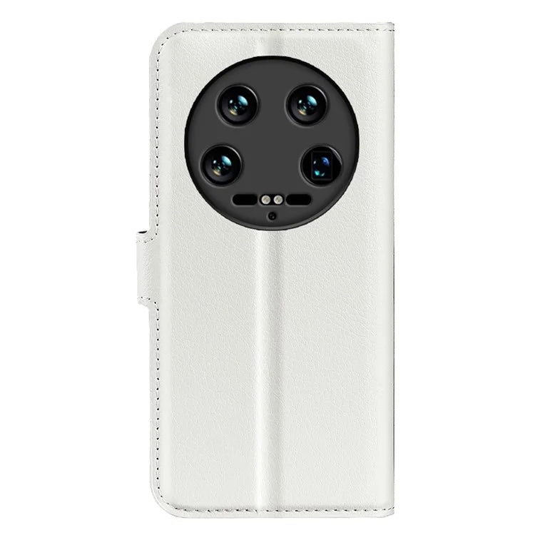 For Xiaomi 14 Ultra Case Litchi Texture Leather Folio Stand Smart Phone Cover