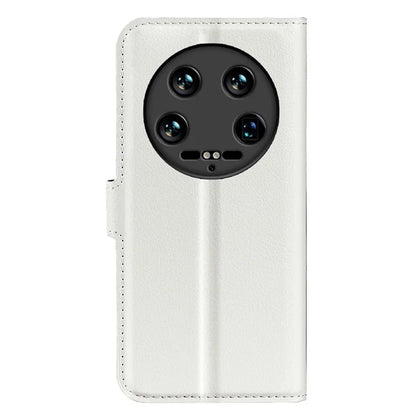 For Xiaomi 14 Ultra Case Litchi Texture Leather Folio Stand Smart Phone Cover