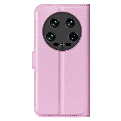 For Xiaomi 14 Ultra Case Litchi Texture Leather Folio Stand Smart Phone Cover