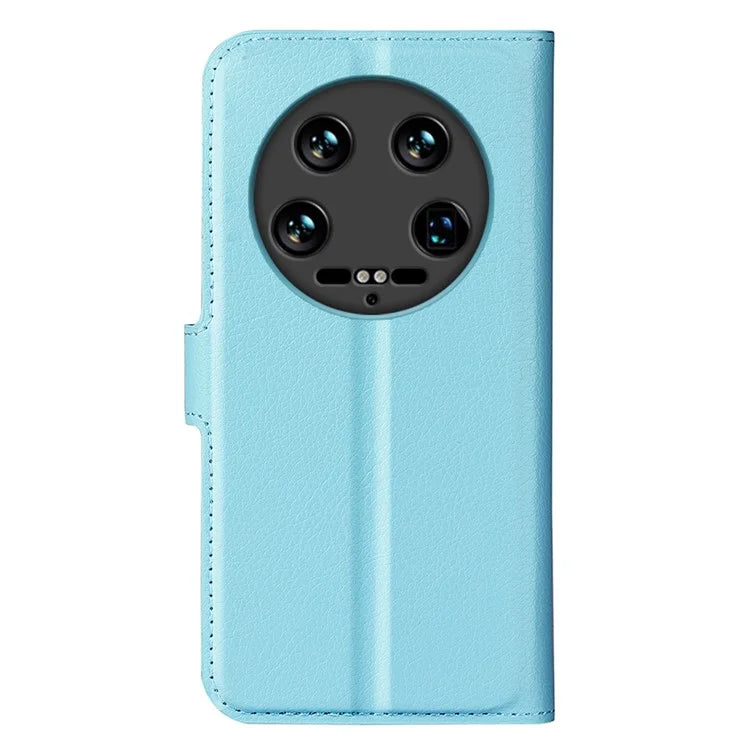 For Xiaomi 14 Ultra Case Litchi Texture Leather Folio Stand Smart Phone Cover