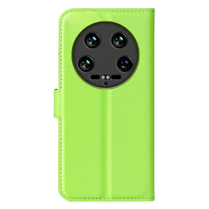 For Xiaomi 14 Ultra Case Litchi Texture Leather Folio Stand Smart Phone Cover