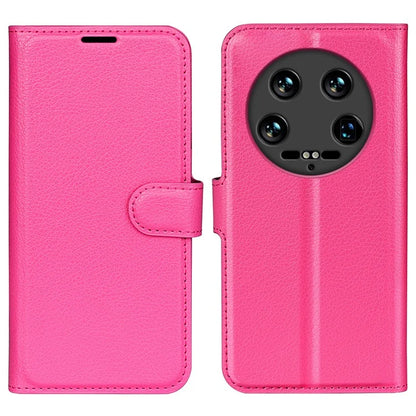 For Xiaomi 14 Ultra Case Litchi Texture Leather Folio Stand Smart Phone Cover