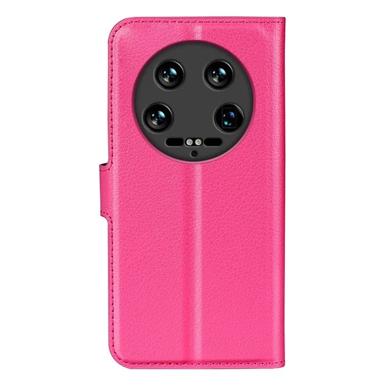 For Xiaomi 14 Ultra Case Litchi Texture Leather Folio Stand Smart Phone Cover