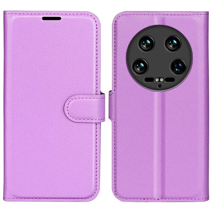 For Xiaomi 14 Ultra Case Litchi Texture Leather Folio Stand Smart Phone Cover