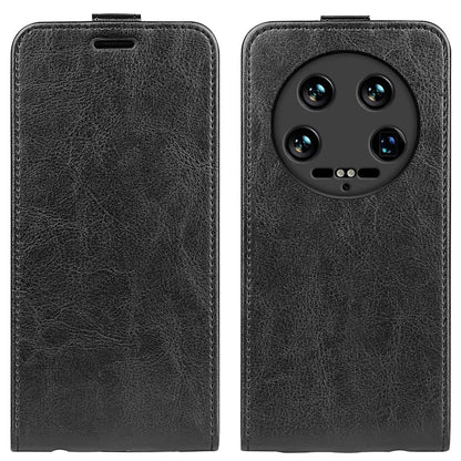 For Xiaomi 14 Ultra Case PU Leather Protective Vertical Flip Phone Cover with Card Holder