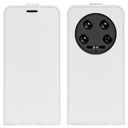 For Xiaomi 14 Ultra Case PU Leather Protective Vertical Flip Phone Cover with Card Holder