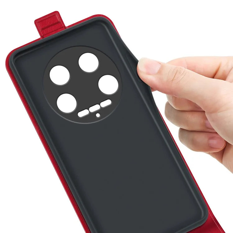 For Xiaomi 14 Ultra Case PU Leather Protective Vertical Flip Phone Cover with Card Holder