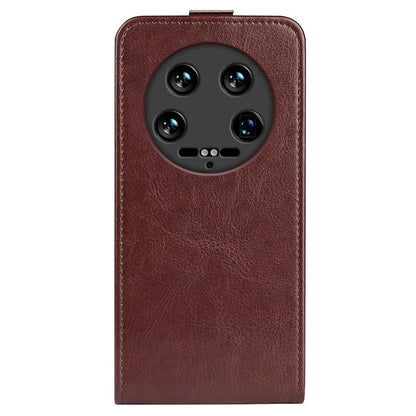 For Xiaomi 14 Ultra Case PU Leather Protective Vertical Flip Phone Cover with Card Holder