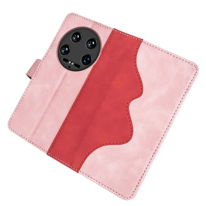 For Xiaomi 14 Ultra Wallet Phone Case PU Leather Color Splicing Leather Flip Cover