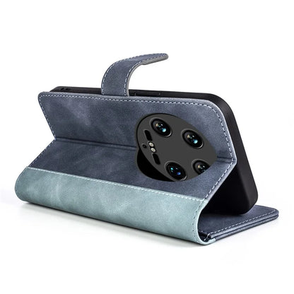 For Xiaomi 14 Ultra Wallet Phone Case PU Leather Color Splicing Leather Flip Cover