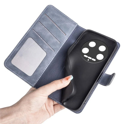 For Xiaomi 14 Ultra Wallet Phone Case PU Leather Color Splicing Leather Flip Cover
