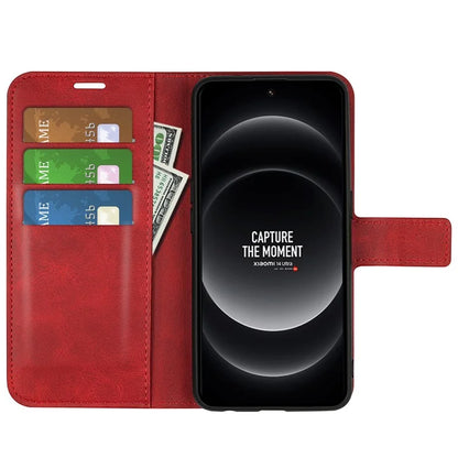 For Xiaomi 14 Ultra Case Calf Texture Leather Wallet Cell Phone Cover
