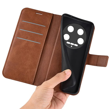 For Xiaomi 14 Ultra Case Calf Texture Leather Wallet Cell Phone Cover