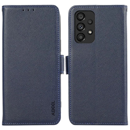 ABEEL For Samsung Galaxy A53 5G PU Leather Case RFID Blocking Flip Stand Phone Cover