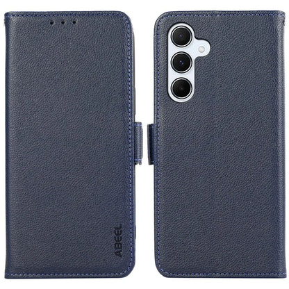 ABEEL For Samsung Galaxy A54 5G Case Leather RFID Blocking Flip Phone Cover Litchi Texture