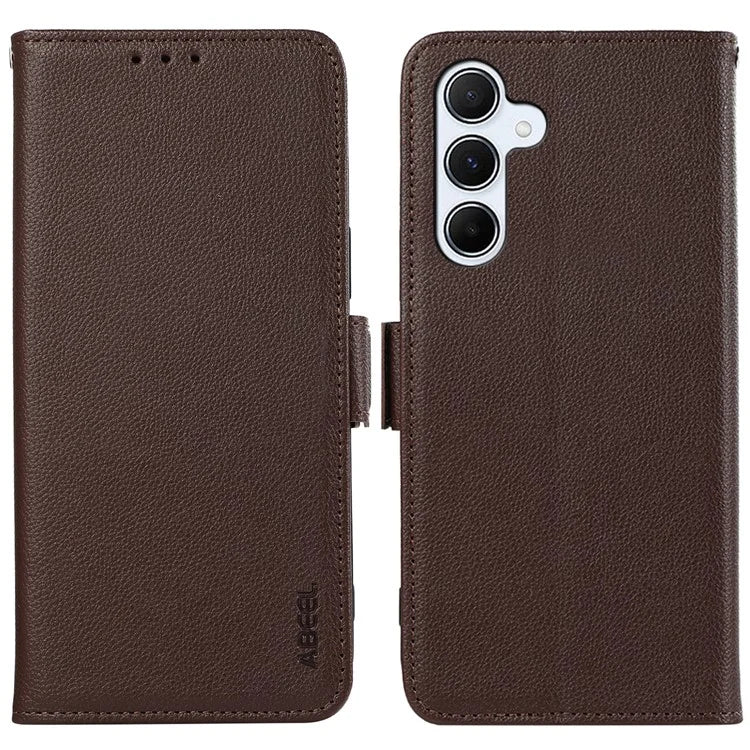 ABEEL For Samsung Galaxy A55 5G Case RFID Blocking Wallet Folio Flip Leather Phone Cover
