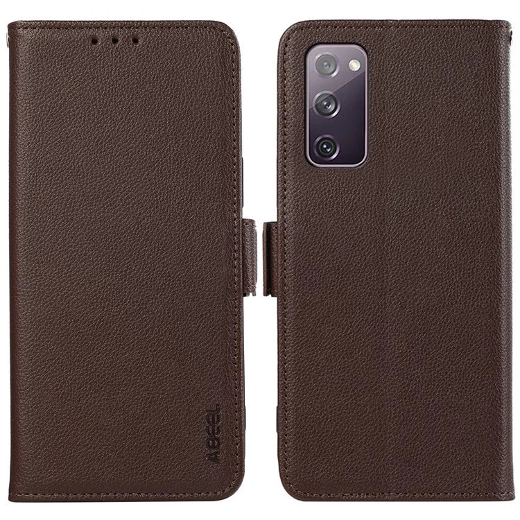 ABEEL For Samsung Galaxy S20 FE 4G / FE 5G / S20 Lite / S20 FE 2022 Case RFID Blocking Leather Phone Case