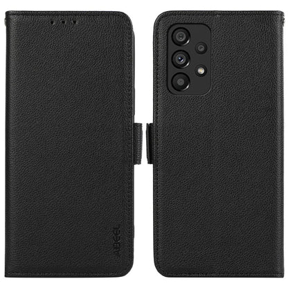 ABEEL For Samsung Galaxy A23 4G / A23 5G (Global Version) Case Anti-Scratch PU Leather RFID Blocking Phone Shell
