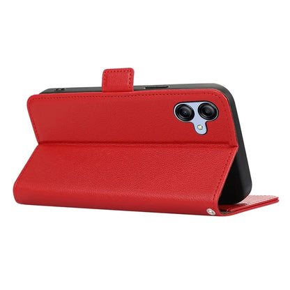 ABEEL For Samsung Galaxy A04 4G (164.4 x 76.3 x 9.1 mm) RFID Blocking Wallet Shell Phone Cover PU Leather Case