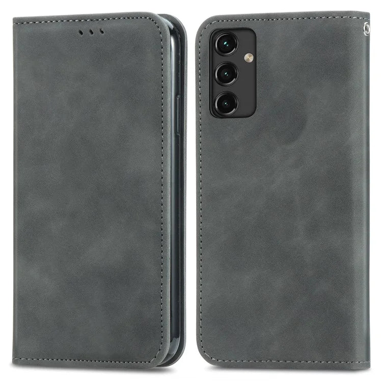 For Samsung Galaxy A14 4G / 5G Case Leather Stand Flip Magnetic Closure Phone Cover