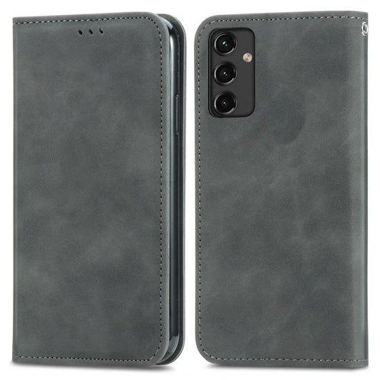For Samsung Galaxy A14 4G / 5G Case Leather Stand Flip Magnetic Closure Phone Cover