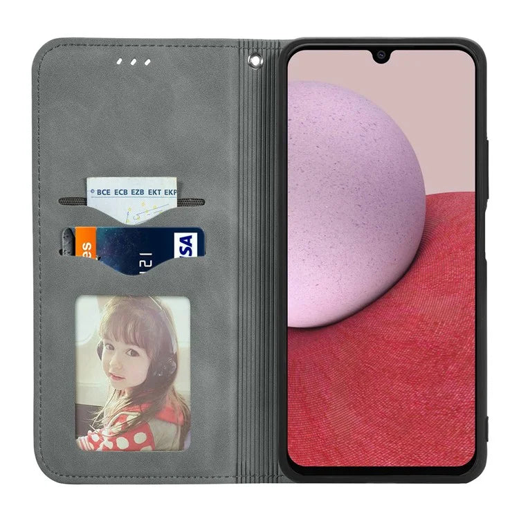 For Samsung Galaxy A14 4G / 5G Case Leather Stand Flip Magnetic Closure Phone Cover