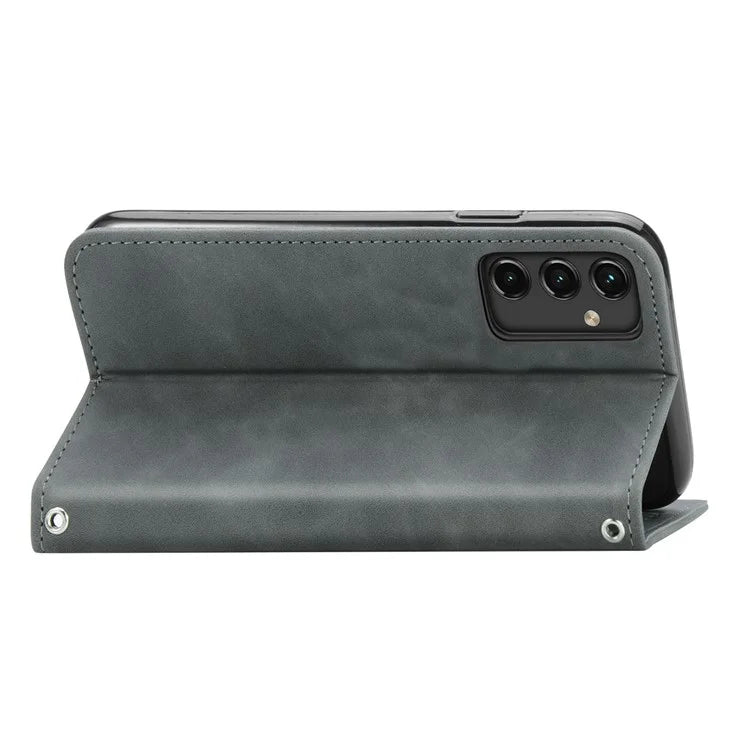 For Samsung Galaxy A14 4G / 5G Case Leather Stand Flip Magnetic Closure Phone Cover