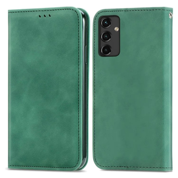 For Samsung Galaxy A14 4G / 5G Case Leather Stand Flip Magnetic Closure Phone Cover