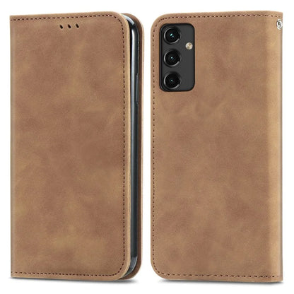 For Samsung Galaxy A14 4G / 5G Case Leather Stand Flip Magnetic Closure Phone Cover