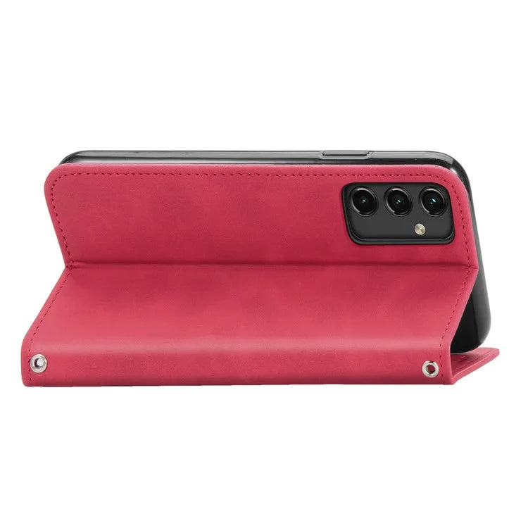 For Samsung Galaxy A14 4G / 5G Case Leather Stand Flip Magnetic Closure Phone Cover