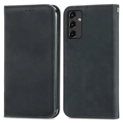 For Samsung Galaxy A14 4G / 5G Case Leather Stand Flip Magnetic Closure Phone Cover