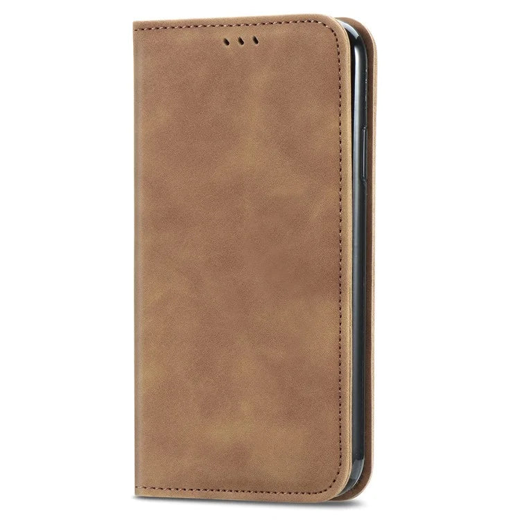 For Samsung Galaxy A54 5G Case Skin-touch Leather Magnetic Adsorption Flip Phone Cover